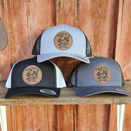 Wild Dean Leather Logo hat